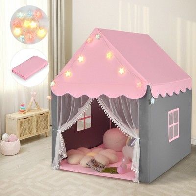 Fairy Tent, Playhouse Tent, Space For Kids, Star String Lights, Star Lights, Kids Play Tent, Pvc Tube, Kids Tents, Net Curtains