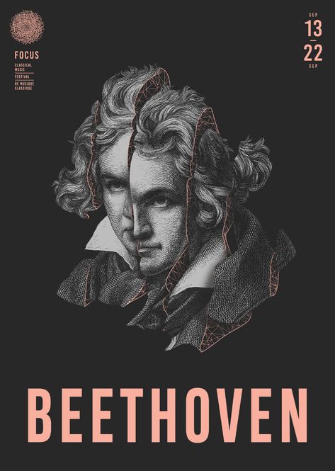 Festival Beethoven 2018 | Orkestra Classical Music Playlist, Classical Music Poster, Music Memes Funny, Minimal Shirt Design, Collage Creator, Classical Music Composers, Identity Project, Festival Logo, Indian Classical Music