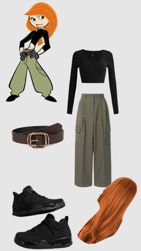 Kim Possible Kostüm, Cosplay Simple, Kim Possible Costume, Disfarces Halloween, Halloween Coustumes, Holloween Costume, Diy Kostüm, Diy Halloween Costume, Halloween Costume Outfits