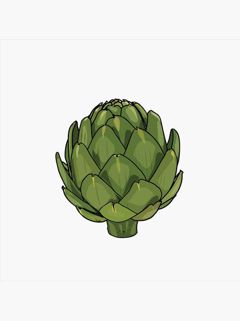 Vegetable Drawing, Gallery Wall Inspiration, Mini Drawings, Inspiration Wall, Aesthetic Stickers, Cartoon Illustration, Artichoke, Drawing Reference, Science Poster