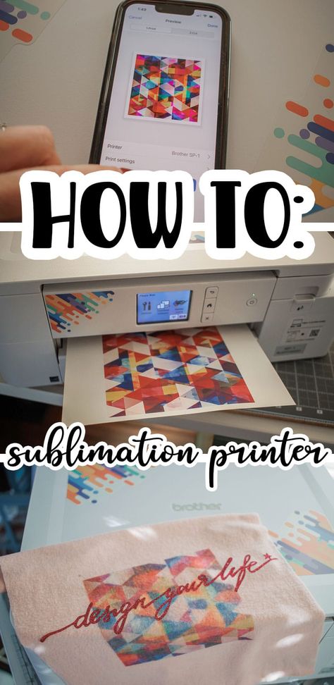 learn how to use the Brother Sublimation printer - for fabric to make all your sublimation ideas come to life. This sublimation printer is super easy to use and will get you printing your projects in no time. How To Use A Sublimation Printer, How To Sublimate, Sublimation Gift Ideas, I Need A Hobby, Sublimation Crafts, Sublimation Gifts, Sublimation Ideas Projects Inspiration, Best Printers, Sublimation Ideas