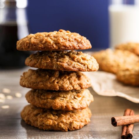 Maple Oatmeal Cookies, Bacon Cake, Cinnamon Oatmeal Cookies, Maple Oatmeal, Maple Buttercream, Maple Cookies, Buttermilk Waffles, Waffle Cake, Cinnamon Oatmeal