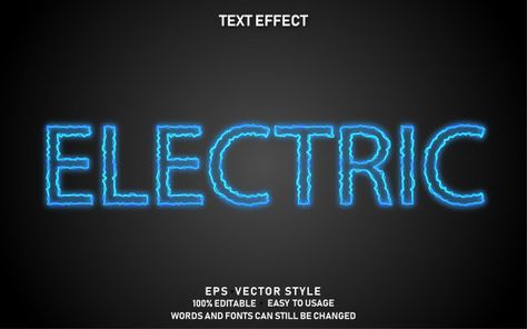 Editable text effect electric | Premium Vector #Freepik #vector #typography #face #alphabet #font Electric Font, Futuristic Typography, Copper Letters, Vector Typography, Alphabet Templates, Alphabet Font, Typography Alphabet, Abc Letters, Special Symbols