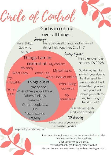 What are You Going to Focus on When Life is Out of Control? What To Focus On, In Control Out Of Control, Life Coach Worksheet, Circles Of Control, Christian Counseling Worksheets, In My Control Out Of My Control, Spiritual Life Coaching Tools, My Circle Of Control, Life Coaching Quotes