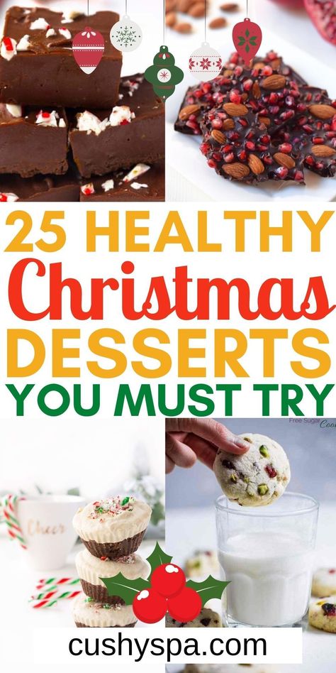 These are the perfect healthy desserts for christmas.  So easy to make if you're looking for delicious healthy desserts recipes that everyone else will love too.