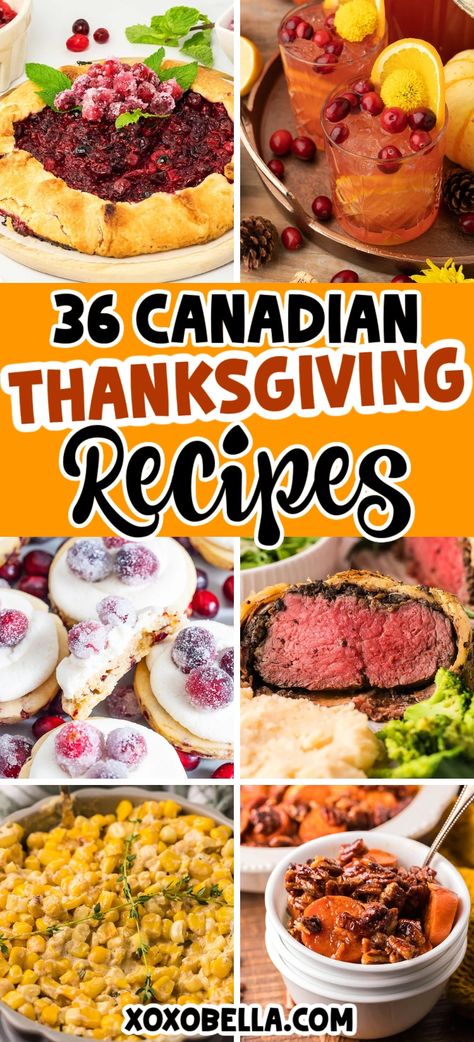 Thanksgiving Canada, Non Traditional Thanksgiving Meal Ideas Healthy, Thanks Giving Recipes Thanksgiving, Thanksgiving Entrees Not Turkey, Canada Thanksgiving, Canadian Christmas Food, British Thanksgiving Recipes, Boujee Thanksgiving Food, American Thanksgiving Food