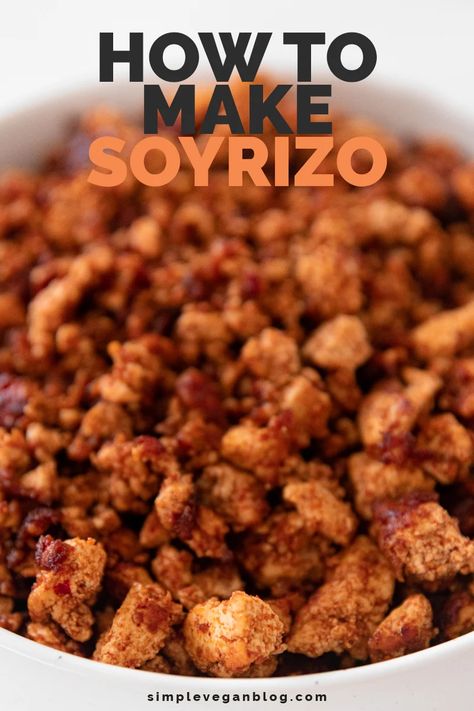 Tofu Chorizo Recipe, Soy Chorizo Recipes, Soy Chorizo, Tofu Recipes Easy, Vegan Chorizo, Chorizo And Potato, Chorizo Recipes, Plant Based Dinner, Tofu Dishes