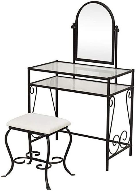 Black Vanities, Makeup Furniture, Dressing Stool, Dresser Table, Makeup Dressing Table, Mirror Stool, Vanity Benches, Dressing Table Desk, Dressing Table Vanity