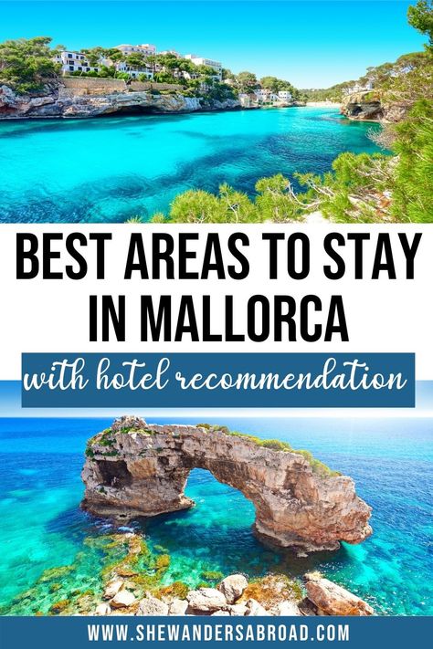 Best Beach Resorts In Spain, Mallorca Best Places, Spain Islands Travel, Mallorca Best Beaches, Mallorca Places To Visit, Where To Stay In Mallorca Spain, Best Places To Travel In Spain, Best Beaches Mallorca, Mallorca Spain Beach