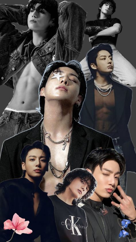 Jungkook Collage, Shuffle Wallpaper, Emo Boyfriend, Jeongguk Jeon, Park Jimin Bts Wallpaper, Cute Love Wallpapers, Dara Kpop, Pop Photos, Jeon Jungkook Photoshoot