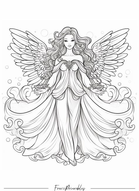 Angel Coloring Pages I Free Printable I Angel Coloring Pages for Adults and Kids Coloring pages for kids #coloringpagesforkids Coloring page for kids #coloringpageforkids Kids coloring page #kidscoloringpage 17.299 Santos, Mandalas, Angeles, Angel Coloring Pages Free Printable, Angel Quilling, Angel Coloring Pages, Budget Planners, Bee Coloring Pages, Elephant Coloring Page