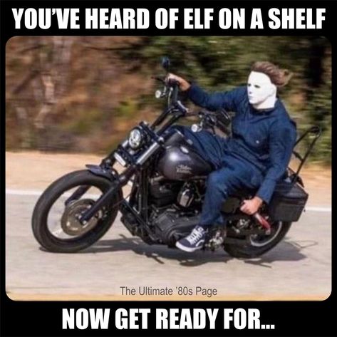 Happy Halloween Meme, Happy Halloween Images, Michael Myers Memes, Funny Halloween Memes, Vampire Comic, Ride Motorcycle, Horror Movies Funny, Halloween Memes, Halloween Horror Movies