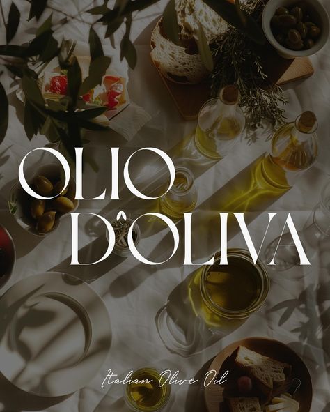 Olio D'Oliva - To celebrate the sunny weather we’ve been enjoying, we decided to draw inspiration from some projects we’ve seen online by other creators and conceptualise our own olive oil brand! Inspired by Italian olive farms and typefaces, we’ve developed a sleek yet luxurious olive oil brand. What do you think? 🫒🇮🇹 #branding #branddesign #brandidentity #oliveoilbrand #summerbrand #summertime Olive Oil Branding, Olive Oil Brands, Olive Oil Packaging, Italian Pattern, Oil Packaging, Italian Olives, Sea Design, Sunny Weather, Olive Tree