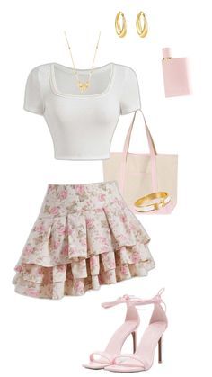 Girly Dressy Outfits, Cute Casual Girly Outfits, Girly Outfits Ideas, Girly Soft Outfits, Summer Outfits Cute Girly, Pink College Outfits, Cute Girly Outfits Summer, Cute Innocent Outfits, Girly Summer Outfits Casual