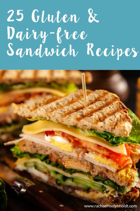 Non Dairy Sandwiches, Gluten And Dairy Free Sandwiches, Gluten Free Dairy Free Sandwiches, Gluten Free Sandwiches Ideas, Dairy Free Breakfast Sandwich, Gf Sandwich Ideas, Gluten Free Sandwich Recipes, Gluten Free Panini Recipes, Dairy Free Sandwich Ideas