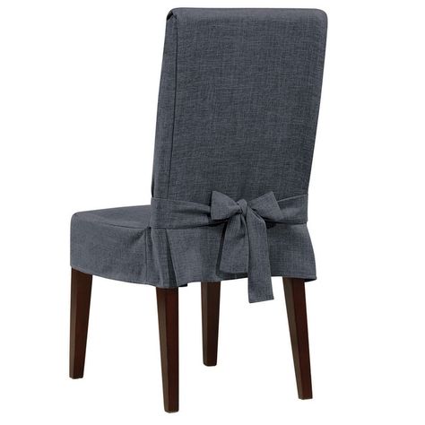 You'll love the Shorty Dining Chair Slipcover at Wayfair - Great Deals on all Furniture  products with Free Shipping on most stuff, even the big stuff. Dinning Chair Covers, Diy Chair Covers, Dining Room Chair Slipcovers, Dining Chair Slipcover, Kitchen Chair Covers, Pedicure Chairs For Sale, Balcony Chairs, Dining Room Chair Covers, Chairs And Tables