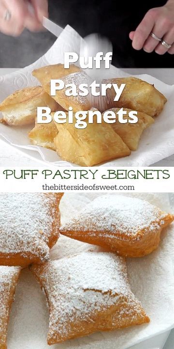 Pillsbury Pastry Recipes, Beniet Dough, Stuffed Beignet Recipe, Puff Pastry Doughnut Recipe, Deep Fried Puff Pastry, Dessert With Puff Pastry Easy, How To Bake Puff Pastry, Spring Pastry Recipes, Ready Made Pastry Recipes