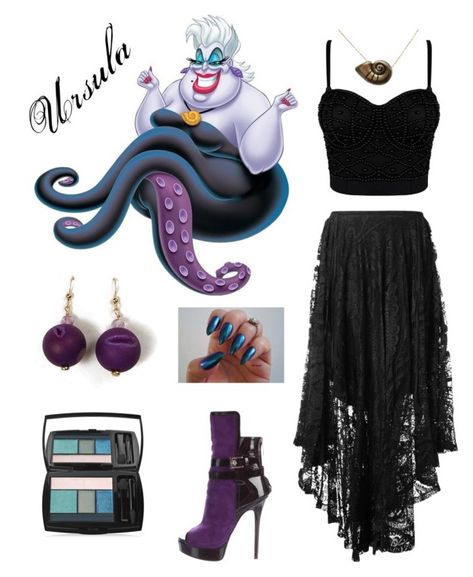 Ursula Bounding Inspired Outfits, Disney Bounding Ursula, Ursula Bounding, Disney Bound Ursula, Ursula Outfit Ideas, Ursula Inspired Outfit, Ursula Outfit, Ursula Disneybound, Ariel Disneybound