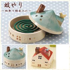 Tanah Liat, Keramik Design, Clay Diy Projects, Diy Ceramic, Cerámica Ideas, Ceramic Houses, Pottery Crafts, Ceramics Pottery Art, Patio Decorating Ideas