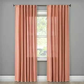 Shop for peach curtains online at Target. Free shipping on orders of $35+ and save 5% every day with your Target RedCard. Peach Curtains, Light Blocking Curtains, Dark Panels, Living Room Decor Curtains, Linen Lights, Sheer Curtain Panels, Grey Panels, Edge Lighting, Living Room Green