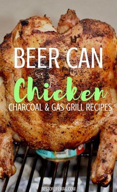 Smoker Chicken, Smoked Beer Can Chicken, Gas Grill Recipes, Smoked Chicken Recipes, Can Chicken Recipes, Beer Chicken, Can Chicken, Chicken Bbq, Beer Can Chicken