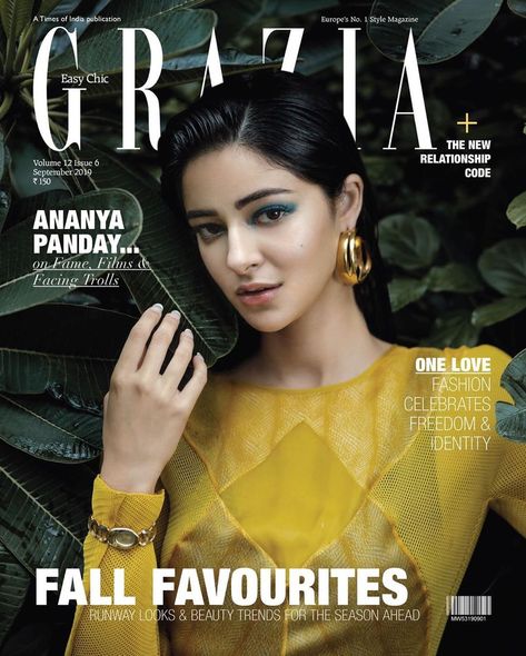 Ananya Pandey Student Of The Year 2, Best Fashion Magazines, Ananya Pandey, Grazia Magazine, Student Of The Year, Panel Dress, Year 2, Bollywood Girls, Fall Favorites