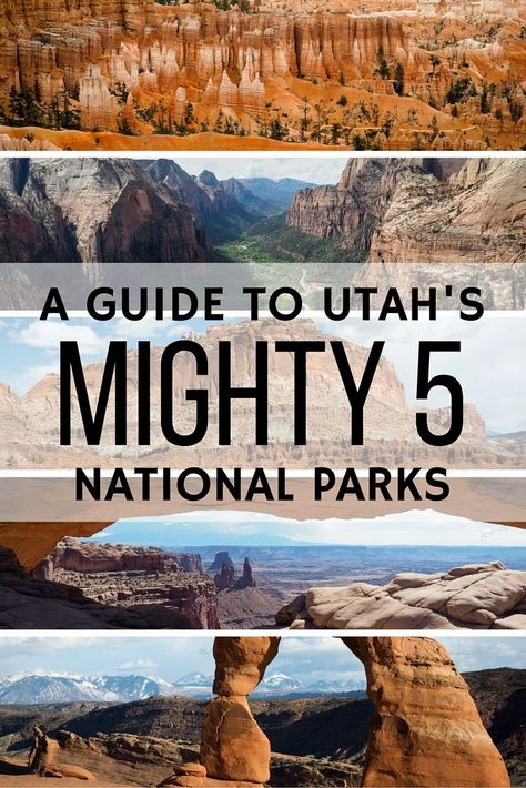 A guide to Utah's Mighty 5 national parks Utah Parks, Utah Trip, Utah Camping, Utah Vacation, Voyage New York, Utah Road Trip, National Park Road Trip, Utah Travel, National Parks Usa