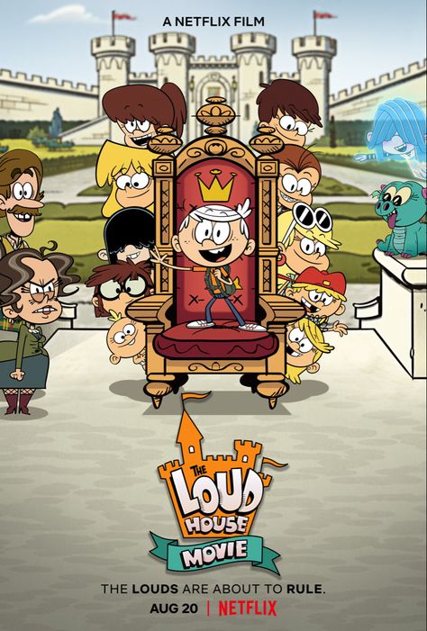 Loud House Movie, House Movie, House Fanart, Film Netflix, Loud House Characters, The Loud House, Loud House, A4 Poster, Comedy Films