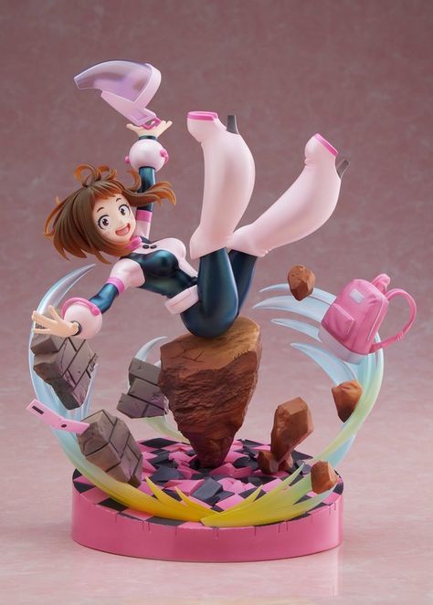 Action Figures Anime, Nendoroid Anime, 3d Figures, Paper Toy, Ochako Uraraka, Anime Figurines, Kawaii Room, Figure Poses, Anime Dolls