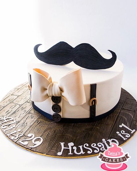 Moustache Cake For Men, Mustache Cake For Men, Theme Cake For Husband Birthday, Themed Cakes For Men, Birthday Cake For Papa, Moustache Cake, Retirement Party Cakes, Mustache Cake, Cake Designs For Boy