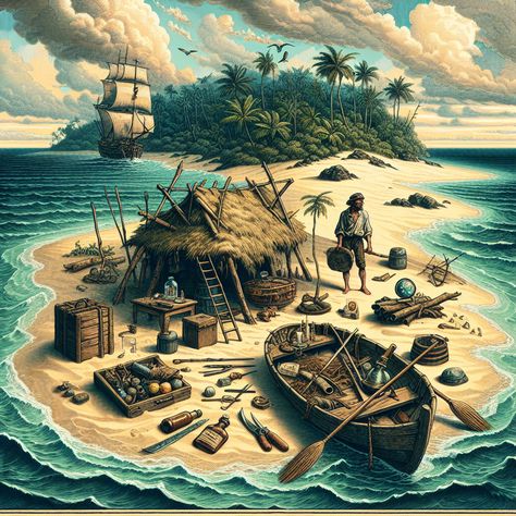 Discover Survival and Adventure: Robinson Crusoe by Daniel Defoe - A Timeless Tale Introduction Daniel Defoe's "Robinson Crusoe," first publ... Swiss Family Robinson, Sensory Details, Daniel Defoe, Robinson Crusoe, Adventure Story, English Literature, First Novel, Uncharted, Character Development