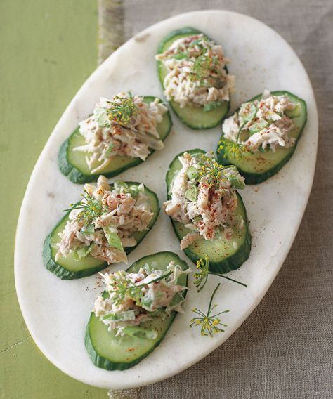 Cucumber Appetizers, No Cook Appetizers, Healthy Lunch Snacks, Healthy Chicken Dinner, Appetizers Easy Finger Food, Beef And Potatoes, Appetizer Bites, Healthy Lifestyle Food, Dinner Appetizers