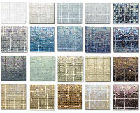 Bathroom Mosaic Tiles, Glass Tile Bathroom, Iridescent Glass Tiles, Tile Colors, Glamour Home, Glass Tile Backsplash, Room Tiles, Tile Inspiration, Glass Bathroom