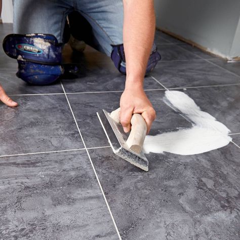 Luxury Vinyl Tile Installation Flooring On Concrete, Groutable Vinyl Tile, Vinyl Replacement Windows, Luxury Vinyl Tile Flooring, Vinyl Tile Flooring, Lvt Flooring, Linoleum Flooring, Luxury Vinyl Plank Flooring, Interior Painting