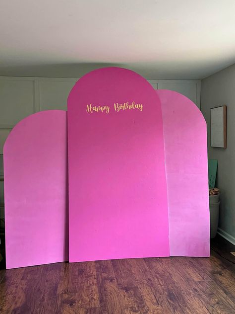 Foam Board Chiara Arch Insulation, Arch Backdrops, Chiara Arch, Backdrop Curtains, Foam Insulation, Left Over, Foam Board, Arch, Happy Birthday