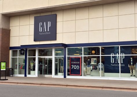 factory store: outlets appeal to buyers looking for a good buy carry overruns and seconds people usually travel further Factory Outlet Store Design, Gap Store, Store Hacks, Mall Design, The Krazy Coupon Lady, Krazy Coupon Lady, Store Front, Outlet Store, Skate Park