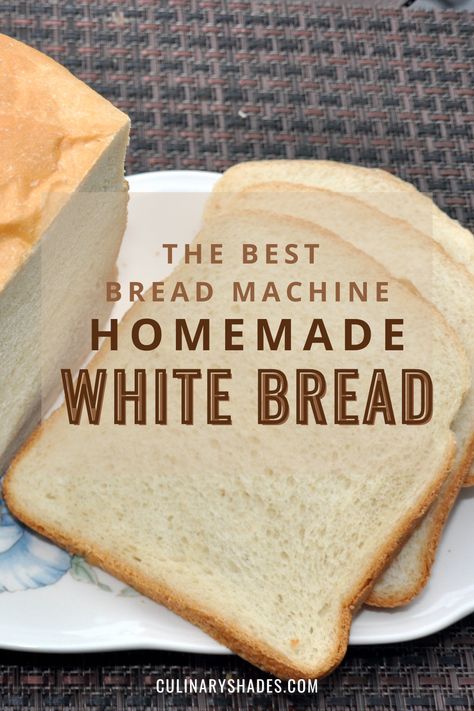 This recipe uses bread machine to create fluffy and delicious white bread without any extra hassle. Just add a few simple ingredients to the bread machine, and you have a homemade bread perfect for toast, sandwiches, or enjoying warm with a pat of butter. Fluffy Bread Recipe Bread Machine, White Sandwich Bread Recipe Bread Machine, Bread Machine White Sandwich Bread, Bread Machine Sandwich Bread Recipe 2 Lb, Mamaws Homemade Bread, Butter Bread Bread Machine, Homemade White Bread In Bread Machine, White Bread Maker Recipes Easy, Bread Machine Amish Bread