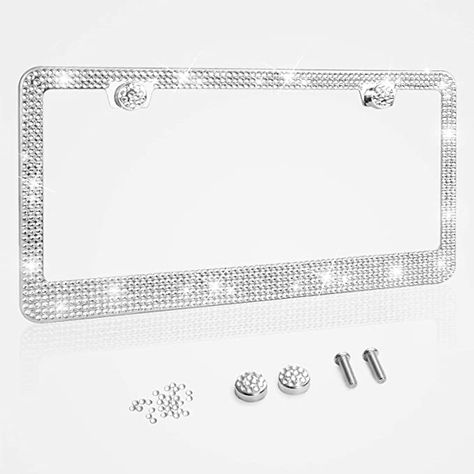 Diamond Car, Girly Car, Car Plates, Car License, Car License Plate, License Plate Covers, License Plate Frame, Future Car, Plate Frames