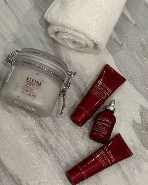 Skincare is so important to me - - looking soft and moisturised like a glazed donut 🍩 is what I love - and that all begins with a good base in the shower! 🚿 @elemis Red Skincare Aesthetic, Elemis Aesthetic, Skin Facts, Skin Care Spa, Cosmetic Skin Care, Money And Happiness, Skin Food, Hair Maintenance, Body Skin Care Routine