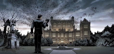 Bruce Wayne Mansion, Bruce Wayne House, Manor Bloxburg, Batman Mansion, Bruce Wayne Manor, Bloxburg Architecture, Rich People Houses, Wayne Manor, Wayne Enterprises