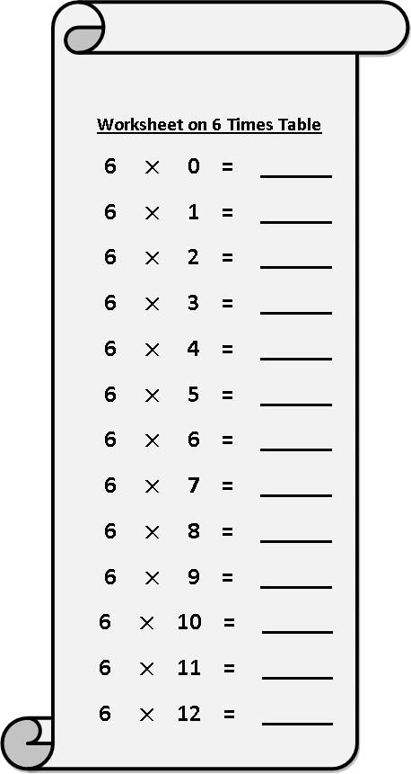 worksheet on 6 times table, multiplication table sheets, free multiplication worksheets 6 Times Table Worksheet, 10 Times Table, 6 Times Table, Maths Times Tables, 9 Times Table, 4 Times Table, 12 Times Table, Table Multiplication, Times Tables Worksheets