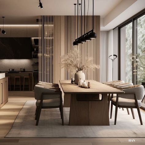 Japandi Apartment, Modern Japandi, Architecture Studio, Where The Heart Is, Apartment Design, Modern Kitchen, Egypt, Dining Room, Apartment