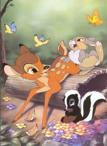 August 13.  Bambi opens in theaters, earning to date $267,447,150. 1942. Disney Screensaver, Disney Backgrounds, Bambi And Thumper, Bambi Disney, Disney Animals, Disney Favorites, Pinturas Disney, Disney Films, Disney Dream