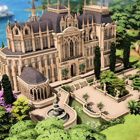 French Palace - Base game + CC - The Sims 4 Rooms / Lots - CurseForge Sims 4 Houses Castles, Sims 4 Huge Mansion, The Sims 4 Castle No Cc, Sims 4 Estate Build, Sims 4 Art Museum, Sims 4 Castle Base Game, Sims 4 Castle Layout Floor Plans, Royal Family Cc Sims 4, Sims 4 Event Center