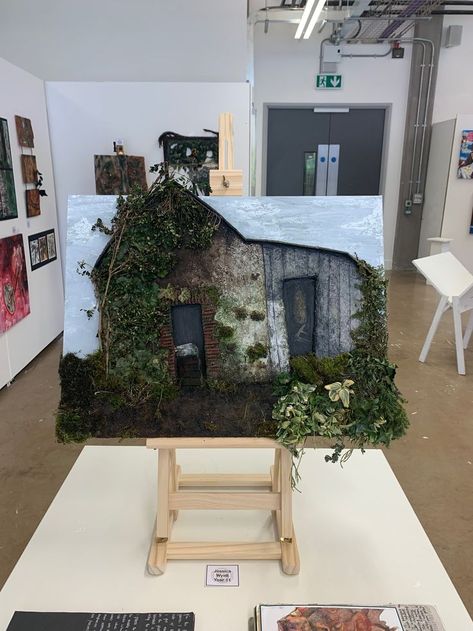 Nature Final Piece Gcse Art, Final Outcome Art Gcse, Places And Spaces Gcse Art Final Piece, A Level Art Final Piece Architecture, Final Art Project Ideas High Schools, Art Final Piece Gcse, Gcse Final Piece Art, Final Piece Art Gcse, Gcse Art Final Piece Grade 9