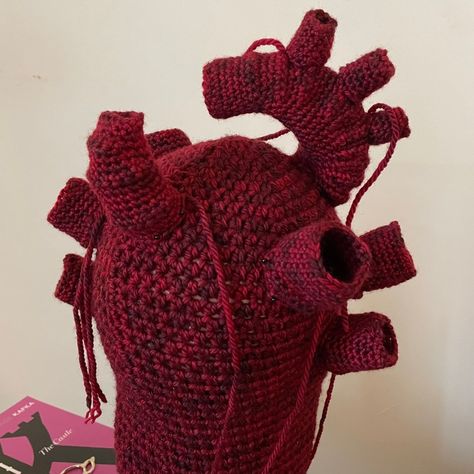 Heart Balaclava, Crochet Costumes, Anatomical Heart, Granny Squares Pattern, Creative Halloween Costumes, Square Patterns, Diy Crochet Projects, Diy Knitting, Extra Fabric