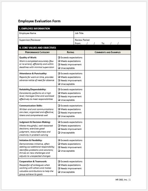 √ Free Printable Employee Performance Evaluation Template | Templateral Employee Review Form Free Printable, Employee Self Evaluation Form Templates, Hr Forms Free Printable, Employee Review Form, Employee Evaluation Form Free Printable, Performance Evaluation Template, Terminating An Employee, Employee Performance Review Template, Evaluation Employee Performance