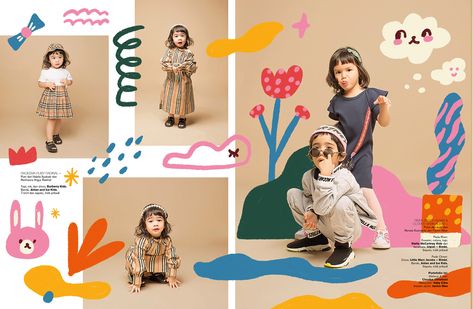 Kids Branding Design, 블로그 디자인, Kids Catalogs, Kids Graphic Design, Baby Ads, Design Editorial, Magazines For Kids, Kids Photoshoot, Instagram Design