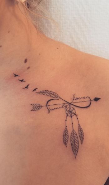 Family Feather Tattoo, Infinity Tattoo With Arrow, Infinity Tattoo Ankle, Sister Feather Tattoos, Infinity Name Tattoos For Women, Unique Love Tattoos, Feather Infinity Tattoo Design, Infinity Feather Tattoo Design, Family Infinity Tattoo