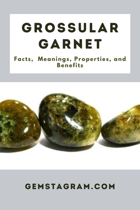 Facts, Meanings, Properties, and Benefits About Grossular Garnet #crystals #gemstone #crystalhealing #gems #GrossularGarnet Green Garnet Crystal Meaning, Green Garnet Meaning, Garnet Stone Meaning, Garnet Meaning, Crystal Encyclopedia, Clean Arteries, Amazing Sunrise, Grossular Garnet, Witch Tips